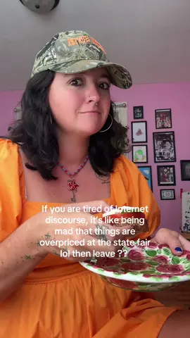 If you are tired of Internet discourse, it’s like being mad that things at the state fair lol then leave???  #chronicallyonline #socialmedia #internetculture 