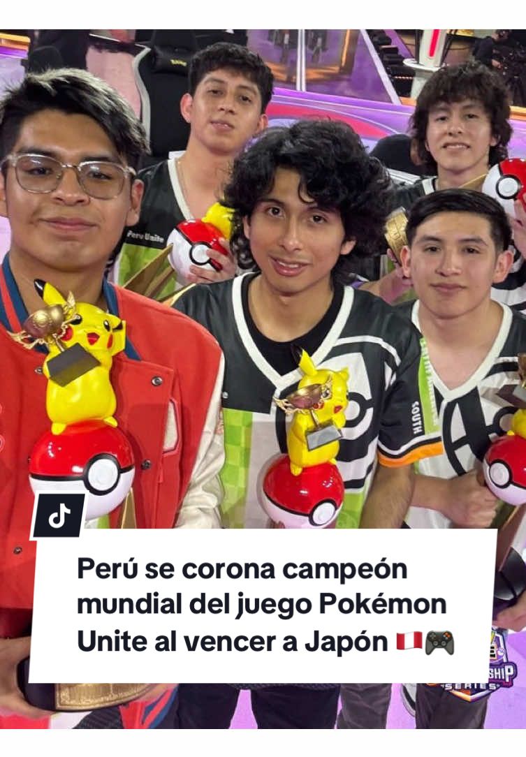 ¡Perú es clave! 🇵🇪 Nuestro equipo Perú Unite se coronó campeón mundial de Pokémon Unite, venciendo al poderoso Japón por 3-1 en la gran final. 🏆⚡ #ElComercioPerú #viral #Pokemon #campeones #noticias 