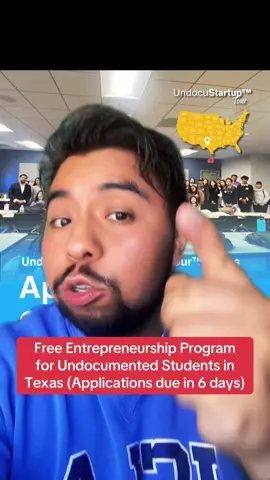 #greenscreen Free Entrepreneurship Program for Undocumented Students in Texas (Applications due in 6 days)