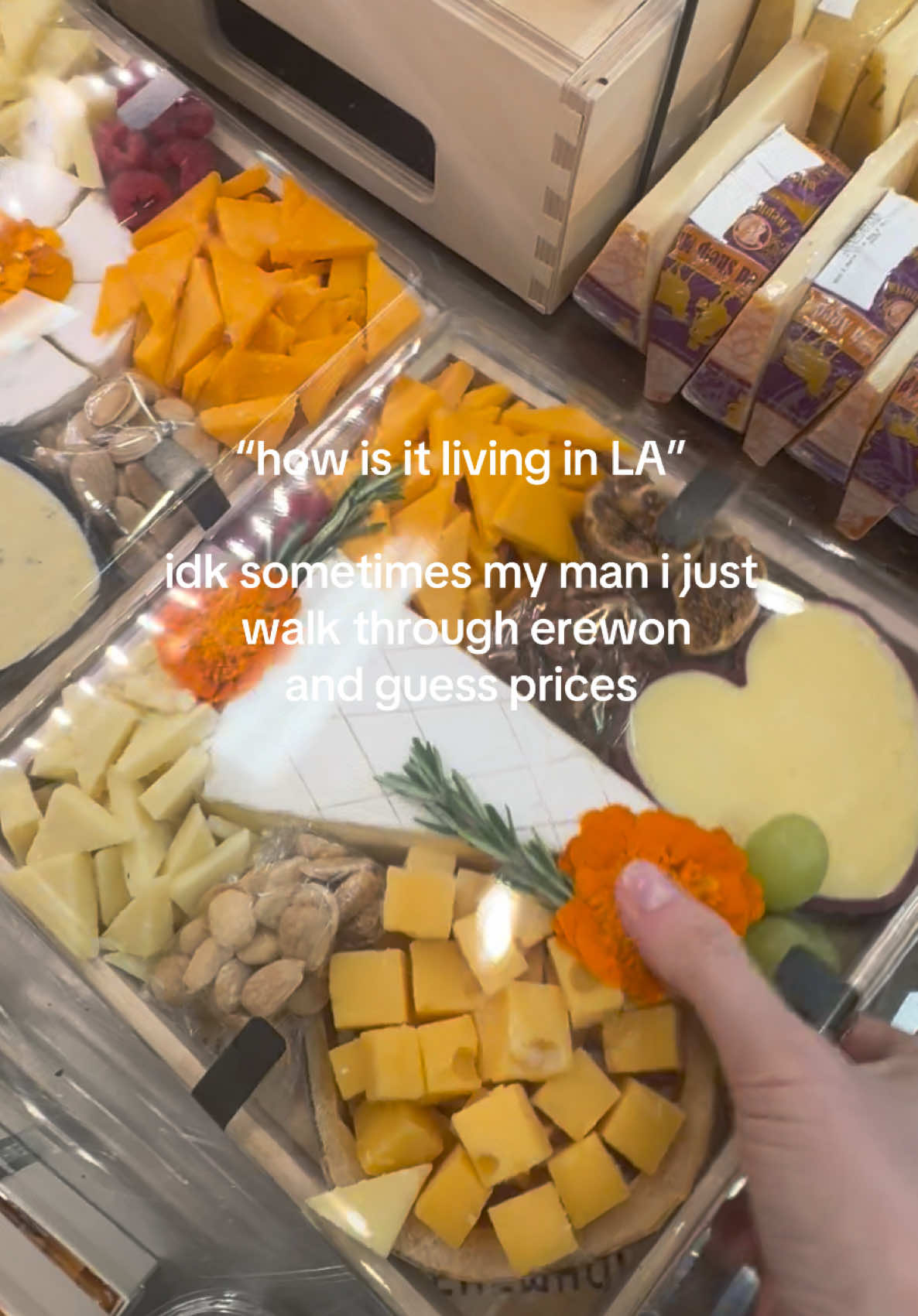 can’t even buy cheese in this economy 😫 #losangeles #erewhon #fyp #losangeleslife #expensive 
