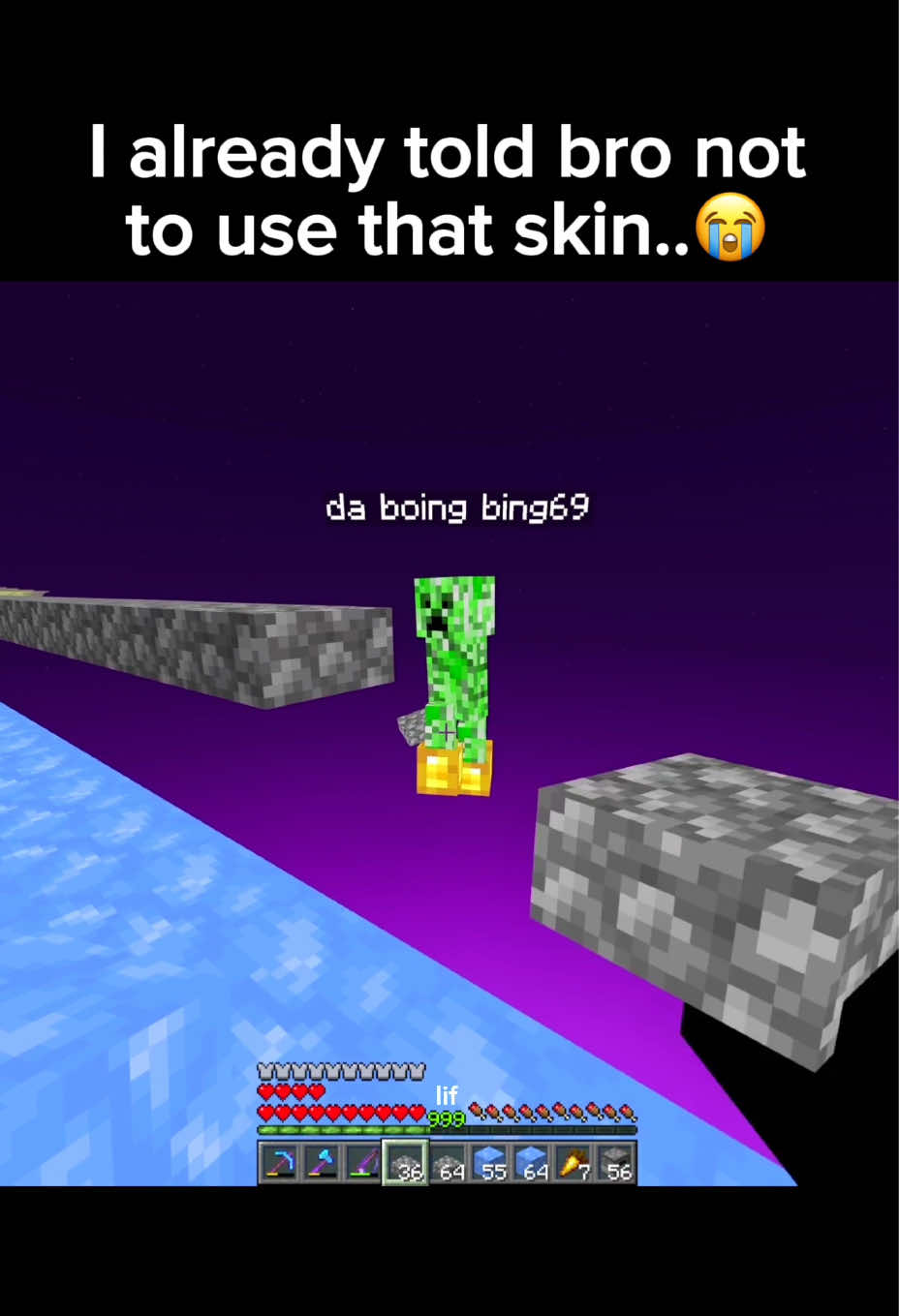 It's not my fault.. 💀 #Minecraft #minecraftmemes #minecraftclips 
