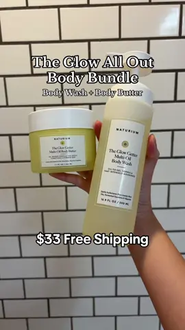 #Naturium 💛 The Glow Out Body Bundle Body Wash + Body Butter #bodywash #bodybutter #TiktokShopCreatorPicks #CreatorIcons 
