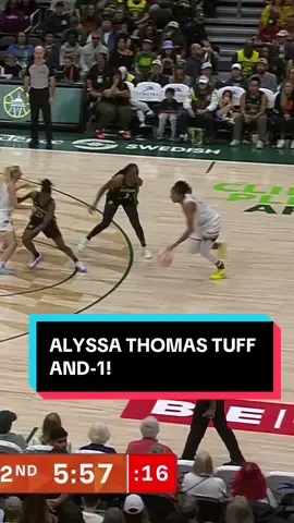 AT, HOW?! Alyssa Thomas puts ‘em in the spin cycle for the TUFF AND-1 😎 #WNBARivalsWeek presented by @Ally