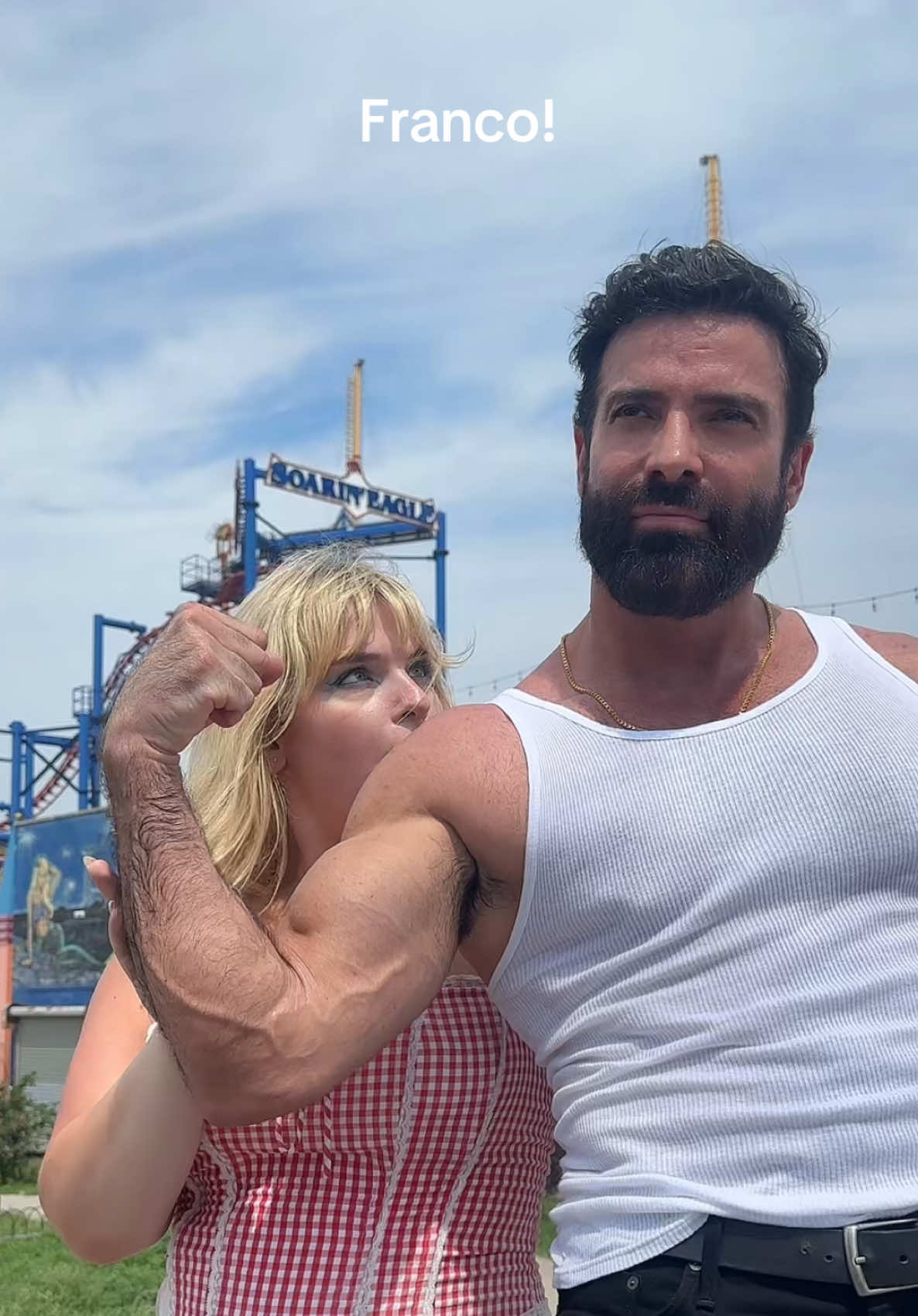 Franco took me to Coney Island wow thank you Franco! 🙂‍↔️♥️ @user7808402952558 filmed by @fridayisfunky #fyp #indieartist #newmusic #lgbt 