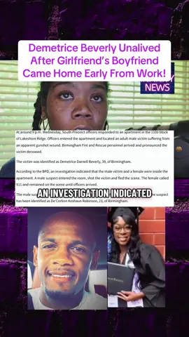 Coach Demetrice Beverly aka Meat was unalived after girlfriend’s boyfriend came home early from working Birmingham. Beverly was a father and married as well. #coach #boyfriend #fyppppppppppppppppppppppp #birmingham #married 