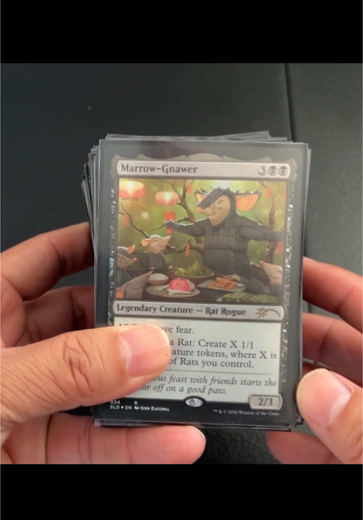 Here is my mono black rats commander deck. #magicthegathering #mtg #mtgcommander #marrowgnawer #rats #magicthegatheringedh #mtgtiktok 