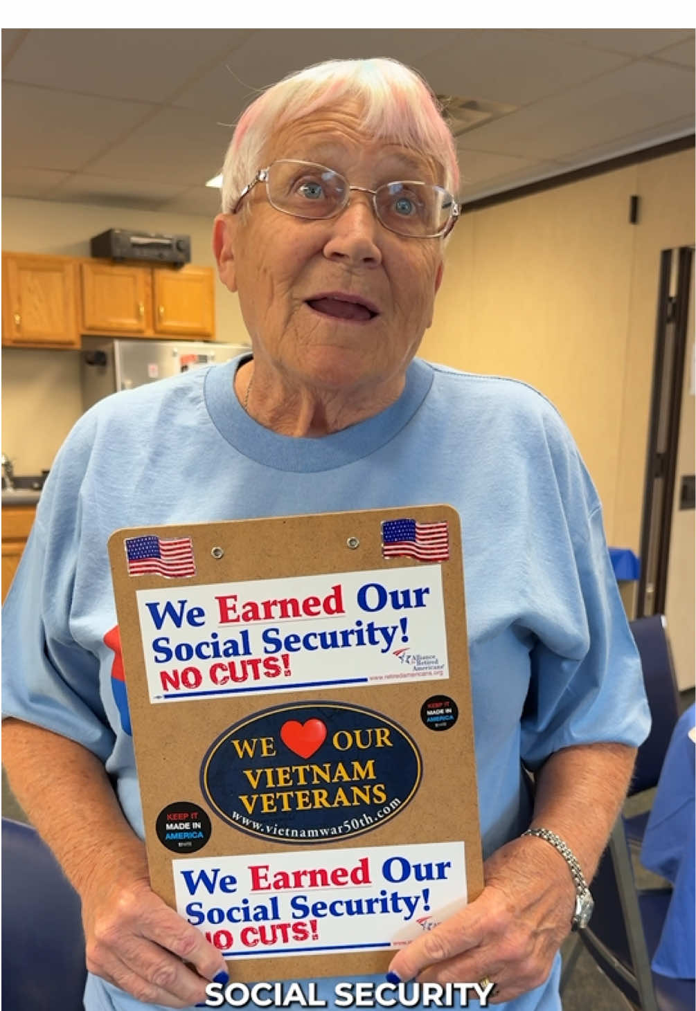 Social Security is a lifeline for millions of seniors, retirees and people who can no longer work. But right now, it’s under attack by the Trump administration, DOGE, and greedy billionaires who wish to privatize the program. ALL workers need retirement security, and America’s unions will fight to protect it for generations to come. #BetterInAUnion #retirement #solidarity 