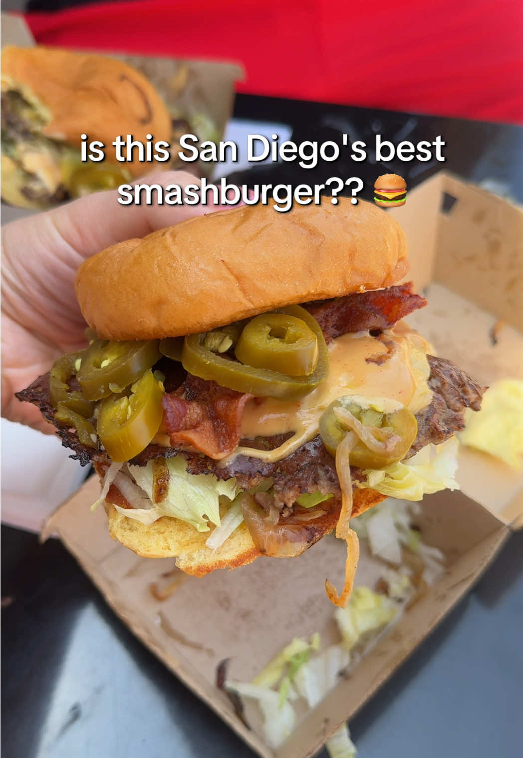 San Diego now has LA’s voted number 1 smashburger in PB 👀 Is it worth the hype or overrated??  📍 @For The Win  1037 Garnet Ave San Diego, CA 92109 #smashburger #smashburgers #burgertok #forthewin #sdfoodies 