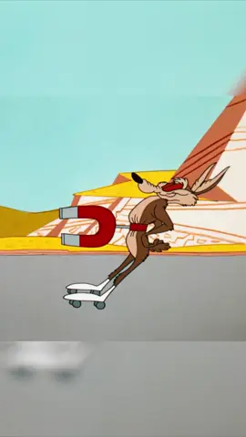 Looney Physics #00000004: what that magnet do, tho? #roadrunner #coyote #acme #fyp