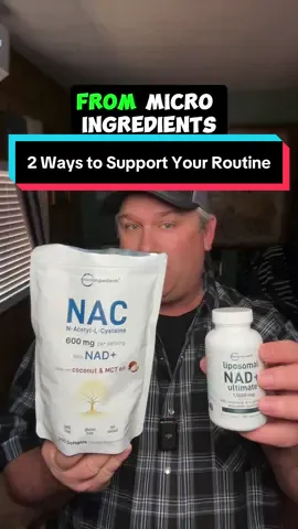 Support your wellness routine with two options from Micro Ingredients. The NAC 600mg softgel with NAD+ offers a simple way to add daily support in one capsule. The Liposomal NAD+ Ultimate 1000mg combines antioxidants and plant extracts in a veggie capsule designed for everyday balance. Both are crafted with quality in mind to support your lifestyle. Choose the one that fits your needs and keep your routine simple and consistent. #MicroIngredients #TikTokShopCreatorPicks #nad #WellnessRoutine #nadplus 