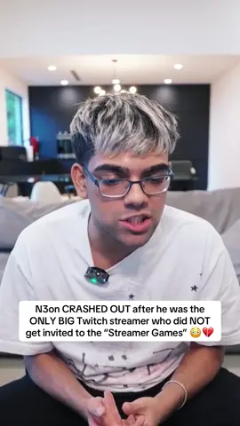 N3on CRASHED OUT after he was the ONLY BIG Twitch streamer who did NOT get invited to the “Streamer Games” 😳💔 | #n3on #streamergames 