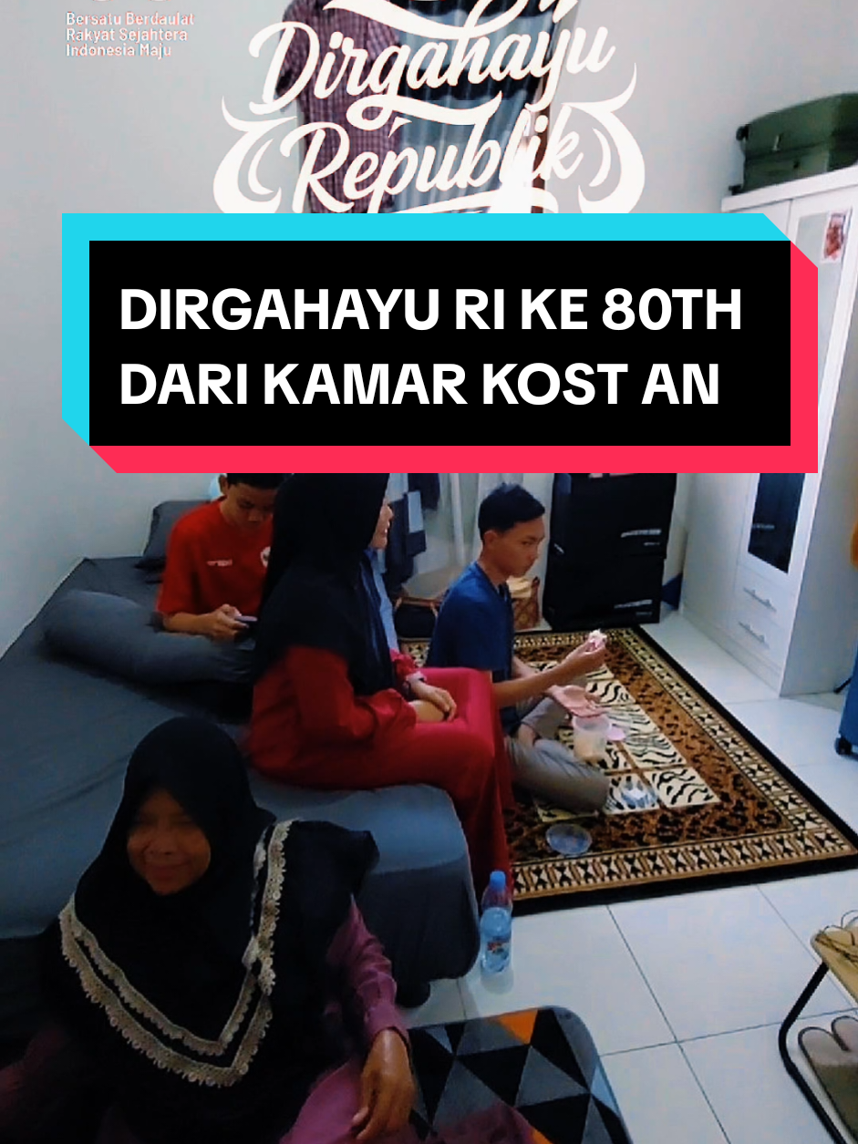 Dirgahayu RI ke 80th dari kamar kost a kk Adib 🤭 #merdekadalamkreasi #capcutpioneer #CapCut #merihastuti #fyp 