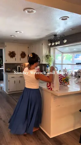 Sunday reset and restock #asmr #kitchen #cleaning #sahm @Coca-Cola @Dr Pepper @Alani Nutrition @Reeses @Cheez-It 