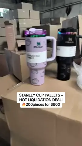Resellers & retailers, don’t miss this! 🚀 📦 4 Pallets Available ✨ 200 pieces per pallet 💰 $1,000 each 🌈 Assorted colors, all brand new ✅ These trending 40oz Stanley Cups sell out FAST! 📩 DM us now to lock in your pallet before they’re gone! #StanleyCups #WholesaleDeals #LiquidationPallets #TrendingProducts #ResellerLife #FlipForProfit #HotSellers #BulkDeals #midcityauction 