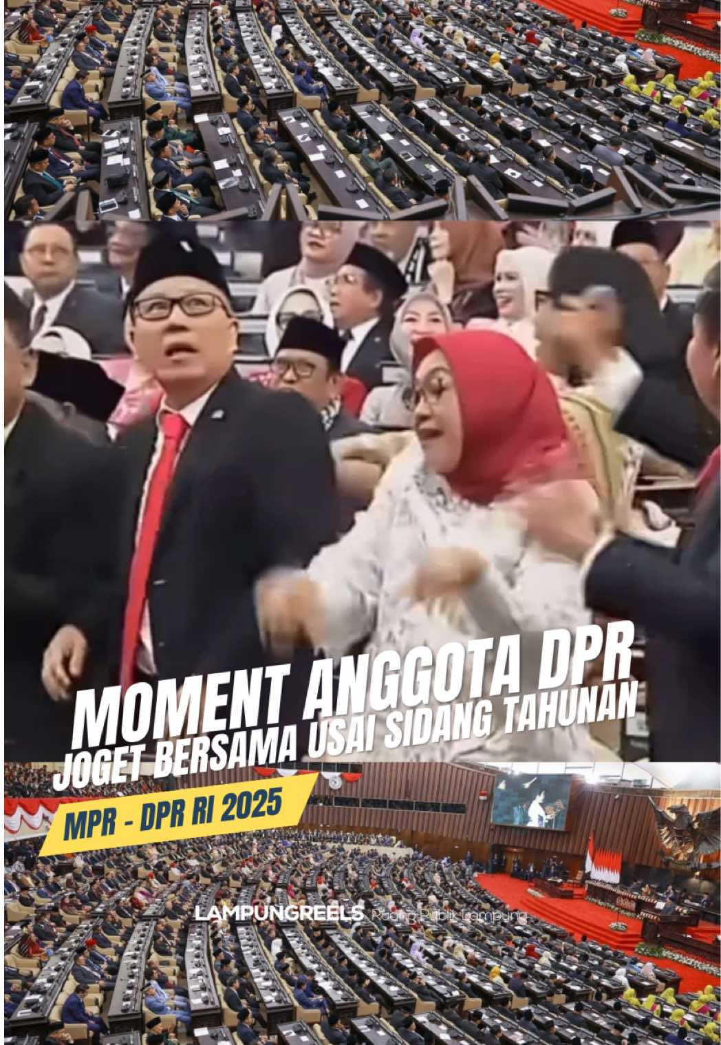 MANTAB! Gaji Anggota DPR RI Naik Menjadi 3 Juta perhari dan kalau di total sebulan mencapai 100 Juta. #lampung #lampungreels 