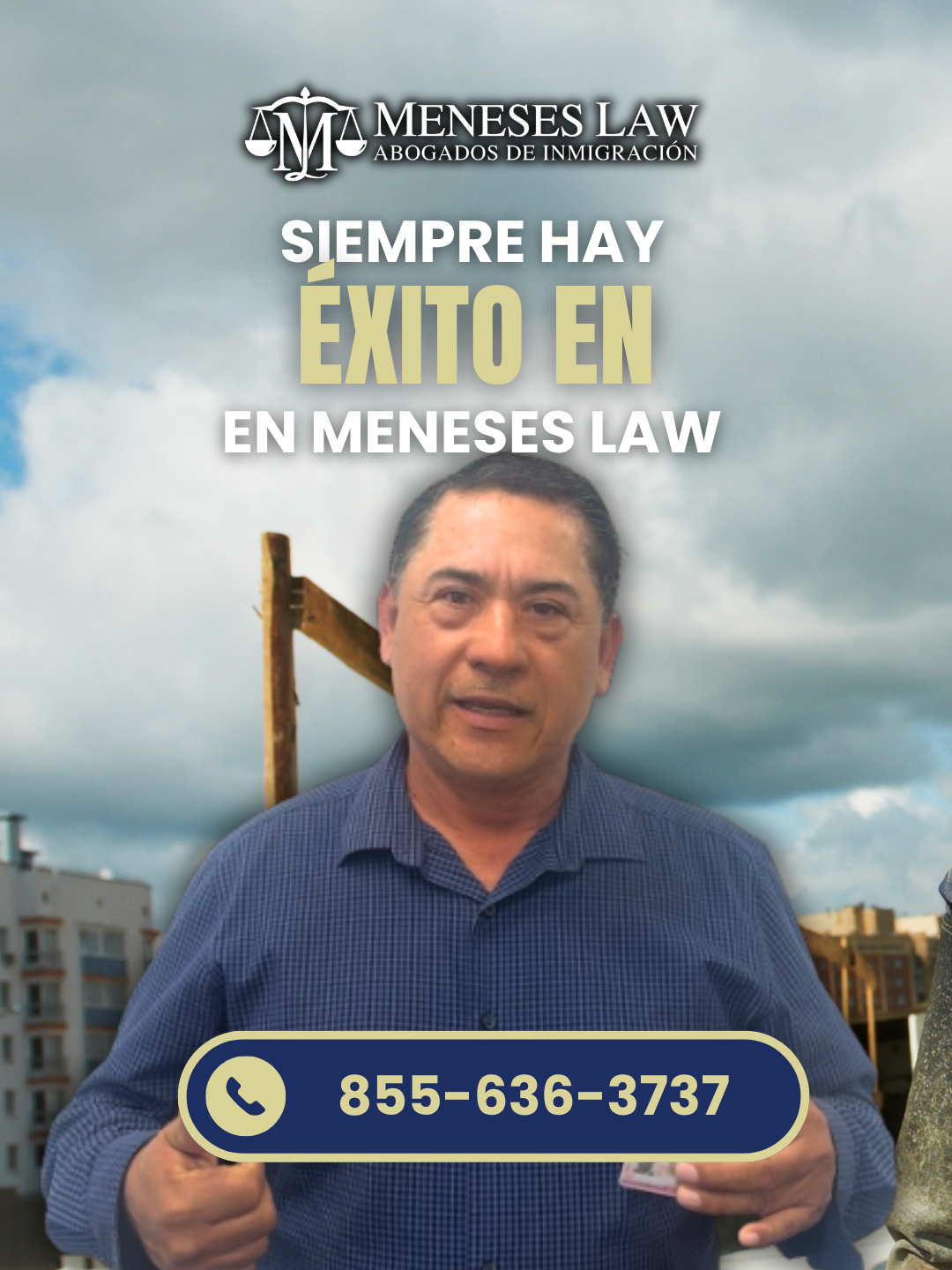 ✨ Cuando otros dijeron que no, Meneses Law encontró la solución. ¡No pierdas la esperanza! ✨🇺🇸Dedicados a Resultados!🇺🇸✨ 🗣Permiso de trabajo! 🗣Residencia! ✅¿Casado o divorciado de un ciudadano? ✅¿Tiene hijo ciudadano mayor de 21 años? ✅¿Sin antecedentes penales? ¡Llámenos! 📞1-855-MENESES ☎️1-855-636-3737 Estamos a sus órdenes todos los días de 7am a 10pm CT para agendar su consulta. Les recordamos que toda la información vista en el video es general y no constituye consejo legal. Cada caso requiere una consulta personalizada con el equipo de Meneses Law. Este video no implica representación legal. #abogadadeinmigracion #abogadameneses #meneseslaw #CambiandoVidas #abogada #inmigracion #permisodetrabajo #htx #houston #residencia