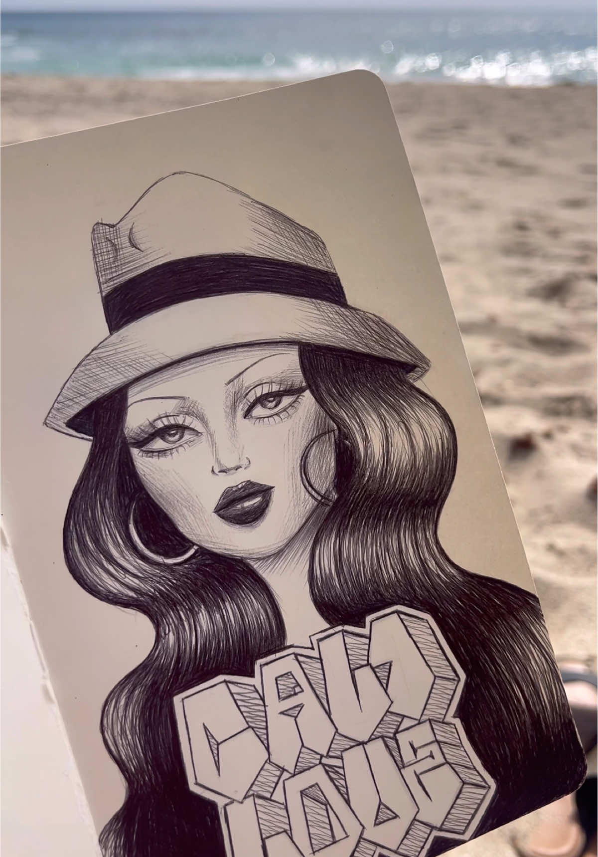 art days at the beach <33 #chicana #california 
