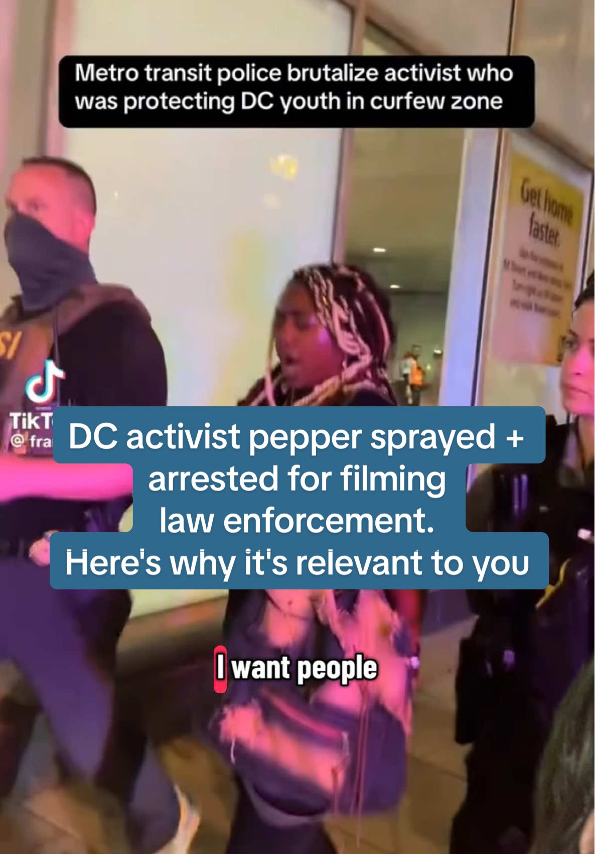 #greenscreenvideo #dc #afeni #washington #pepperspray #arrest #resist 