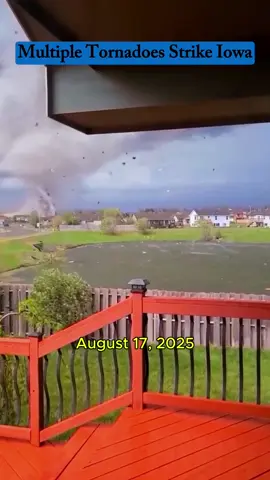 Multiple tornado strikes Iowa - August 17, 2025 #Tornado #iowa #usa #storm #viral 