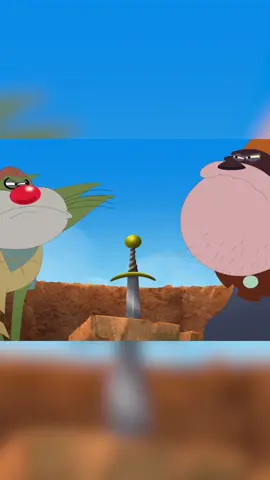 Which one will be king  😱 #dessinanime #animation #cartoon #filmtok #onregardequoi #film #kids #tvshow #oggy #oggyetlescafards #oggyandthecockroaches #excalibur #king