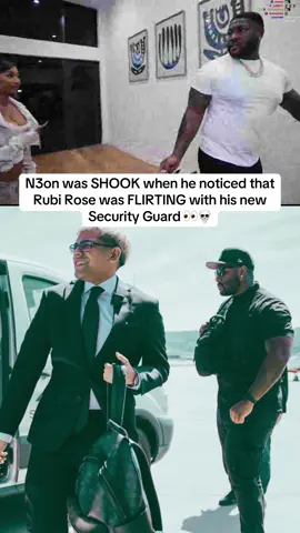 N3on was shook when he noticed that Rubi Rose was flirting with his new security guard #n3on #rubirose #viral #fyp #securityguard 