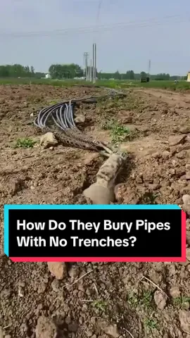How Do They Bury Pipes With No Trenches?#construction #undergroundtech #engineeringmarvel#US#for you