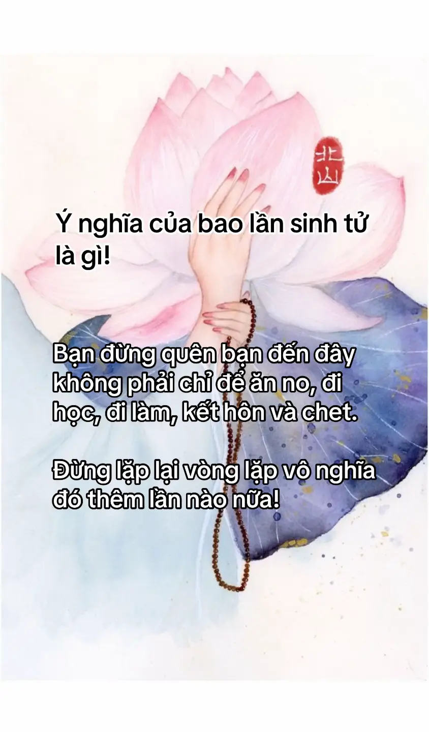 Có thể bạn chưa từng đặt câu hỏi này một cách nghiêm túc. Nhưng sớm hay muộn, nếu sống đủ tỉnh táo và đau đủ sâu, bạn sẽ buộc phải dừng lại, đối diện với chính mình, và nhận ra: không phải ai cũng sống, PHẦN LỚN CON NGƯỜI CHỈ ĐANG LẶP LẠI.  Ở hiện kiếp, đã bước qua hàng ngàn giờ thiền định, tôi không thể cho bạn câu trả lời tuyệt đối. Nhưng tôi có thể nói cho bạn những dấu hiệu, những cột mốc, những vết nứt trong cuộc sống mà qua đó ánh sáng tâm linh băt đầu rọi vào. 🪷Giai đoạn 1: Ngủ mê trong ảo tưởng Đây là khi bạn hoàn toàn bị cuốn theo cuộc sống vật chất, định danh mình qua công việc, ngoại hình, tình yêu, tiền bạc. Bạn cảm thấy luôn thiếu, luôn vội, luôn sợ … một gì đó chưa thể định danh gọi tên Có thế bạn đang chạy rất nhanh, nhưng không biết mình đang đi đâu. Những ảo vọng giấc mơ không thuộc về mình. Những tổn thương không bao giờ được chữa lành. Tâm thức bạn lúc này sống băng phản ứng, không có lựa chọn. 🪷Giai đoạn 2: Thức tỉnh bởi khổ đau Một biến cố ập đến. Một mất mát. Một cú phản bội. Một lần tuyệt vọng tưởng như không thể gượng dậy. Chính khổ đau khiến bạn bắt đầu tỉnh ra. Bạn bắt đầu đặt câu hỏi: Mình sống để làm gì? Mình là ai? Vì sao cứ lặp lại khổ đau? Lúc này, bạn không còn nhìn cuộc đời như trước nữa. Thế giới bên ngoài chưa thay đổi, nhưng bạn đã khác. Và đây là khoảnh khắc đầu tiên của thức tỉnh. 🪷Giai đoạn 3: Trở về bên trong Bạn không còn mải miết đi tìm câu trả lời ở sách vở hay người khác. Bạn bắt đầu quay về chính mình. Ngồi lại với hơi thở. Quan sát thân tâm. Nhận diện các cảm xúc và ký ức chưa từng được nhìn thấy. Bạn bắt đầu thực hành - không phải để thoát khổ, mà để hiểu khổ. Không phải để kiểm soát cuộc đời, mà để sống trọn vẹn trong từng khoảnh khắc. 🪷Giai đoạn 4: Tan rã bản ngã Đây là giai đoạn đầy thử thách. Những gì bạn từng tin tưởng bắt đầu lung lay. Những vai diễn bạn từng gắn bó bắt đầu rơi rụng. Bạn cảm thấy lạc lõng, cô đơn, vô định. Nhưng đó là dấu hiệu bạn đang đi đúng đường. Tâm bạn bắt đầu học cách buông. Không còn chống lại đời. Không còn níu giữ. Không còn cần được chứng minh hay công nhận bởi bất cứ ai.  Vô Ngã là trước hết bạn phải có Đại Ngã. Tức là bạn quay về chính nội tâm nội lực của mình và đối diện, chuyển hoá và từ bi với chính nội tâm của mình. Khi đó bạn hoàn toàn biết “mình là ai” và không còn cần sự định nghĩa công nhận từ ai khác nữa.  🪷Giai đoạn 5: Sống tỉnh thức trong đời thường  Thức tỉnh không có nghĩa là đi đâu xa hay rời khỏi thế gian. Thức tỉnh là trở về sống một đời trọn vẹn, đơn giản, tỉnh táo và đầy yêu thương- yêu thương từ bi trước nhất là với chính bản thân bạn. Bạn không còn bị điều khiển bởi cảm xúc, nhưng vẫn cảm nhận sâu sắc. Bạn không còn dính mắc, nhưng vẫn hết lòng. Không có ngoại lệ cái tôi của tôi: cha tôi mẹ tôi con tôi chồng tôi vợ tôi bạn tôi ….tất cả vạn vật chúng sinh bình đẳng trước mắt bạn. Cách bạn đối xử như thế nào với vạn vật khi không gắn nhãn mác “của tôi, thuộc về tôi” mới thực sự thể hiện chân tâm bạn, mới là từ bi yêu thương thật sự Bạn sống như một dòng suối - có thể dịu êm có thể dâng sóng, nhưng không ngừng chảy. 🌹 Bạn đang ở giai đoạn nào trên hành trình cuộc đời? Dù đang ở đâu, bạn đừng quên bạn đến đây không phải chỉ để ăn no, đi học, đi làm, kết hôn và chet. Đừng lặp lại vòng lặp vô nghĩa đó thêm lần nào nữa.  Và cũng đừng vội phán xét hay so sánh. Mỗi linh hồn có hành trình riêng, tốc độ riêng, nỗi đau và món quà riêng. Điều quan trọng là dám nhìn vào bên trong và thành thật với chính mình. Cảm ơn Bạn đã đọc đến đây!  #healing #chualanh #hanhtrinhthuctinh #truyencamhung #fy 