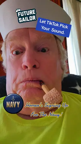 Homer's Always Up For New Challenges! Homer's Bucket 🪣 List Includes Joining Signing Up For The Navy. Will They Take Him? #bucketlisttravel  #navylife #navy #sailor #viralvideo