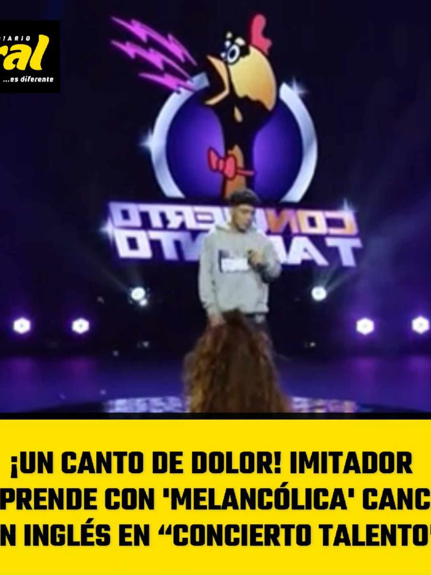 ⚫🟡 #DiarioViral I #VideoViral 🚨 👉 ¡Un canto de dolor! 👨🎤🥹 Imitador sorprende son 