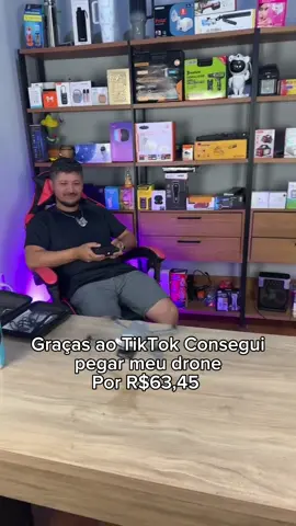 Drone 4K HD saindo por apenas R$63,45 com 🚚 Frete Grátis para todo o Brasil! 🇧🇷 Aproveite a oferta clicando no botão ⬇️