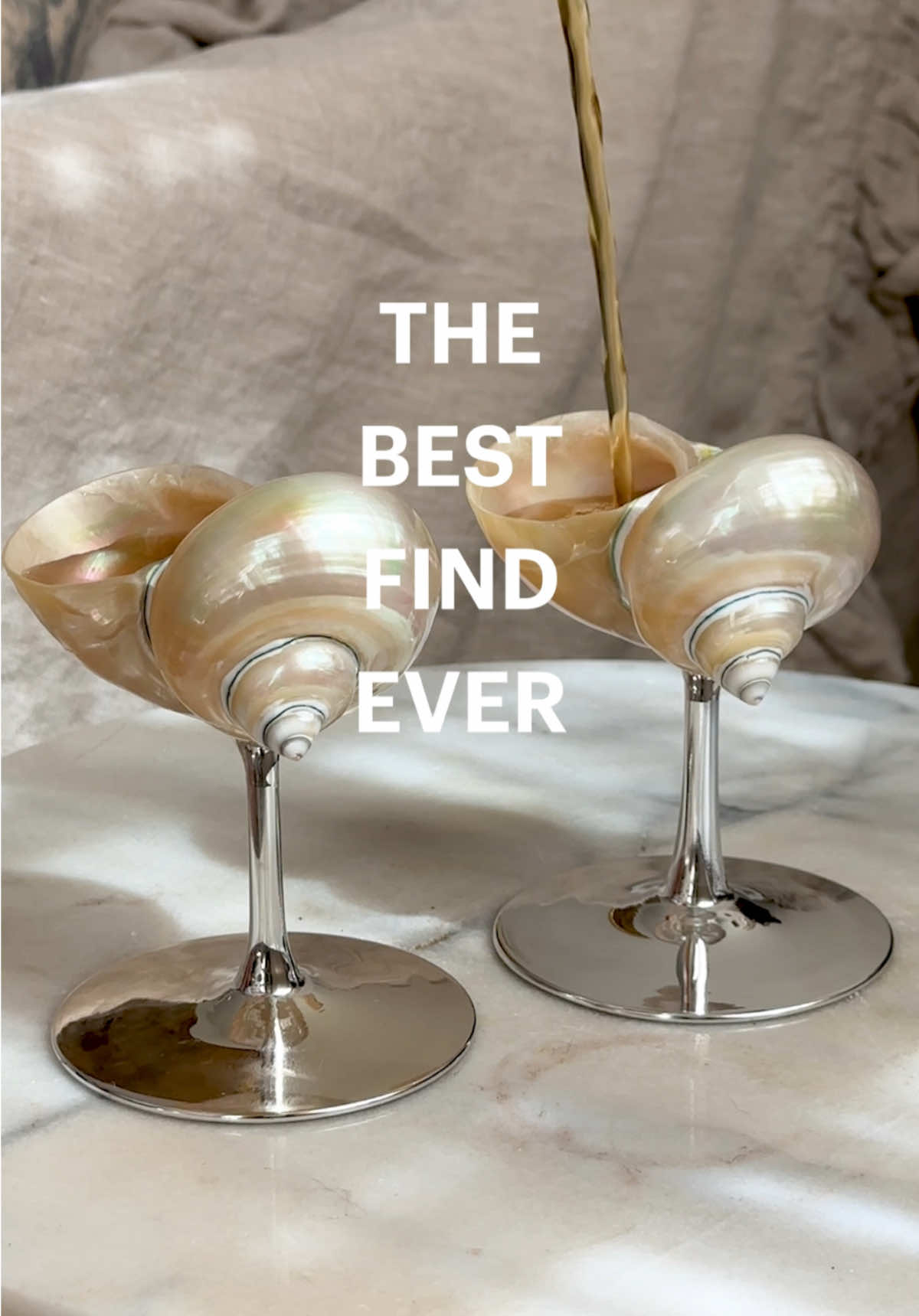 will be having any and all drinks out of these from now on. 🐚 glasses from Etsy shop AgnesdbStudio