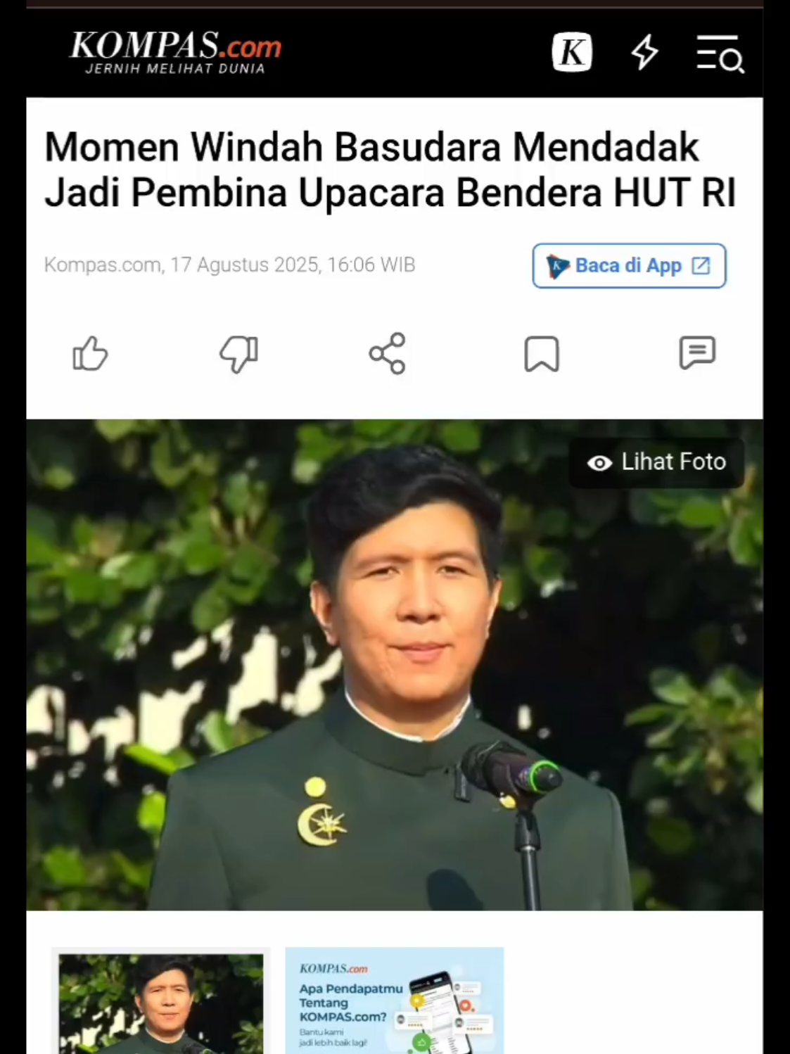 Momen Windah Basudara Mendadak Jadi Pembina Upacara Bendera HUT RI #windahbasudara #windahjadipembina #windah17agustus #17agustus #pembinaupacara 