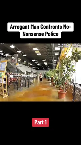 Arrogant Man Confronts No-Nonsense Police. Part 1 #cops #crime #usa 