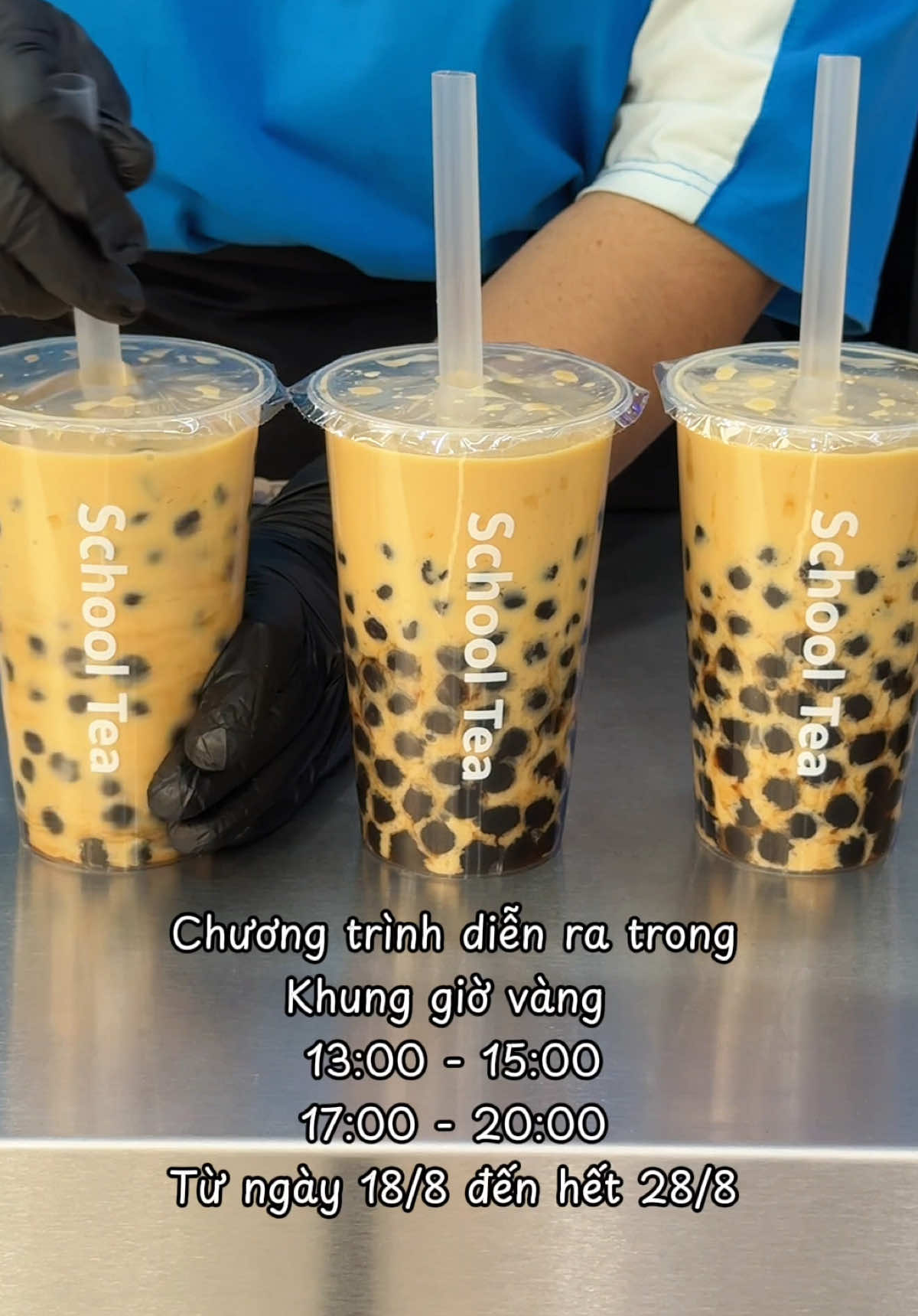 Chương trình trà sữa 19k diễn ra từ ngày 18/8 đến hết 28/8 #schooltea 
