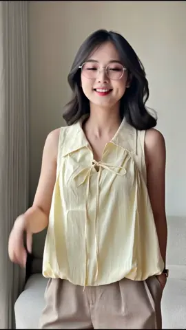 Áo kiểu dáng bồng sát nách #thoitrangnu #outfit #goclamdep 