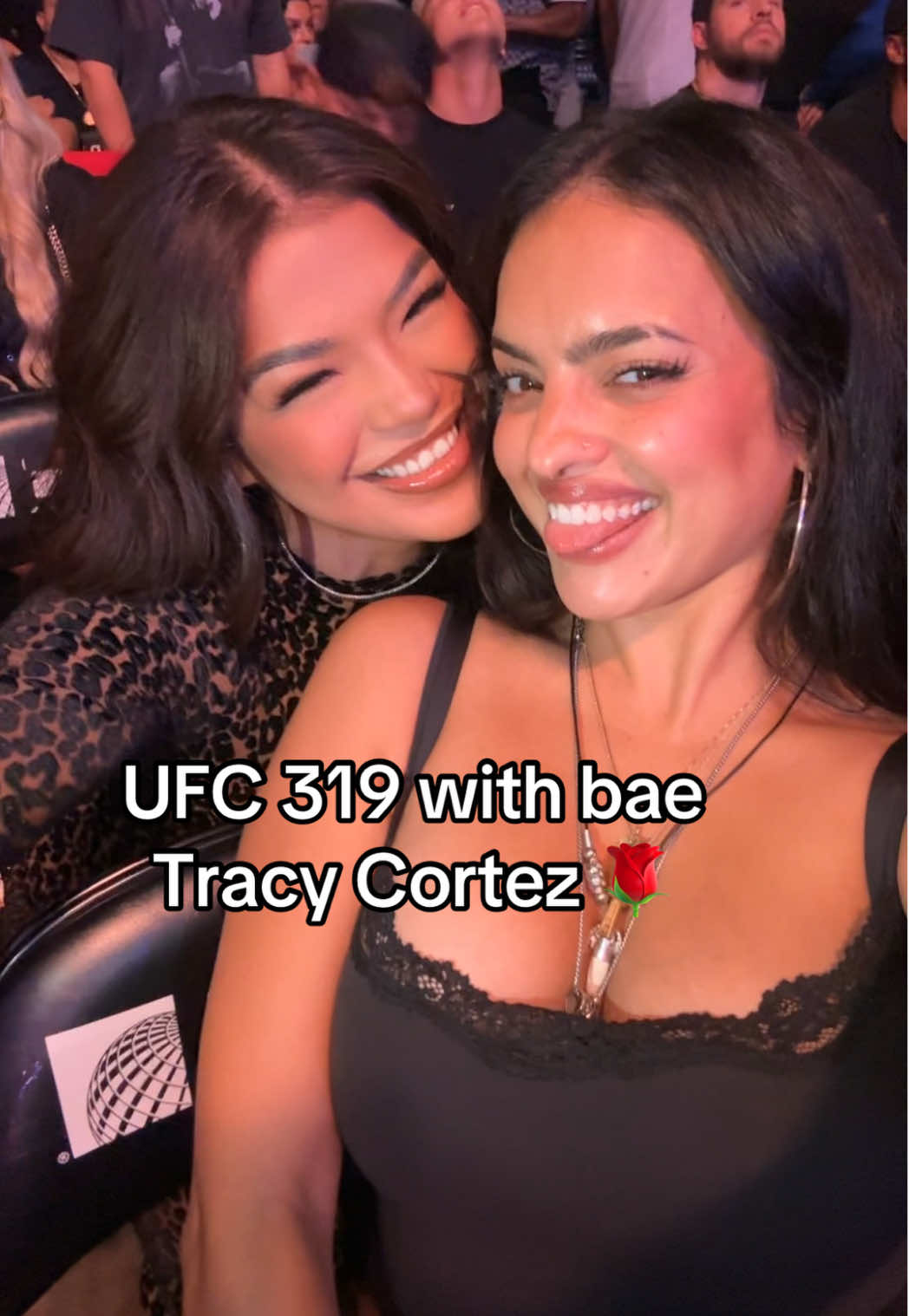 UFC 319 with Bae Tracy Cortez @tracycortezmma 🌹 #mma #UFC #ufc319 #ninadrama #tracycortez 