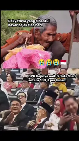 Merdeka. Merdeka. Merdeka.. pliss jangan ikutan nangis, aku lihatnya gak sanggup.🥹 gaji dpr 3 jt perhari, rakyatnya 1 bulan baru bisa dapat gaji 3 juta, masih dipotong pajak pajak dan pajak. rakyatnya bekerja banting tulang tidak pernah mengeluh atas segala keterbatasan yang kerap kali dialami. lantas masihkah pantas negeri ini disebut merdeka.? disaat banyak sekali rakyat yang masih kelaparan dengan segala keterbatasannya.😭😭😭 #fyp #merdeka #rakyatindonesia #dpr #hutri80 