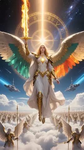 Angelic Host #angel #jesus #justice #aigenerated 