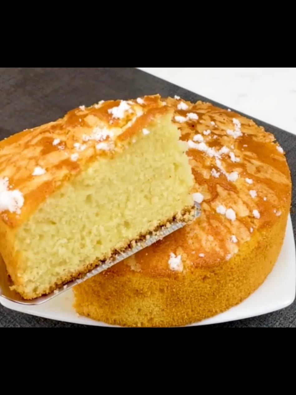 Receta de Bizcocho de 12 cucharadas 🥧 #cocina #comida #Receta #recetas #entretenimiento 