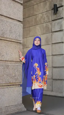 Biru lambang perpaduan 😍 warna Biru ni hot selling tau ! Ramai grab #tunikmy #fypシ゚ #harimerdeka #bajumerdeka #outfitideas 