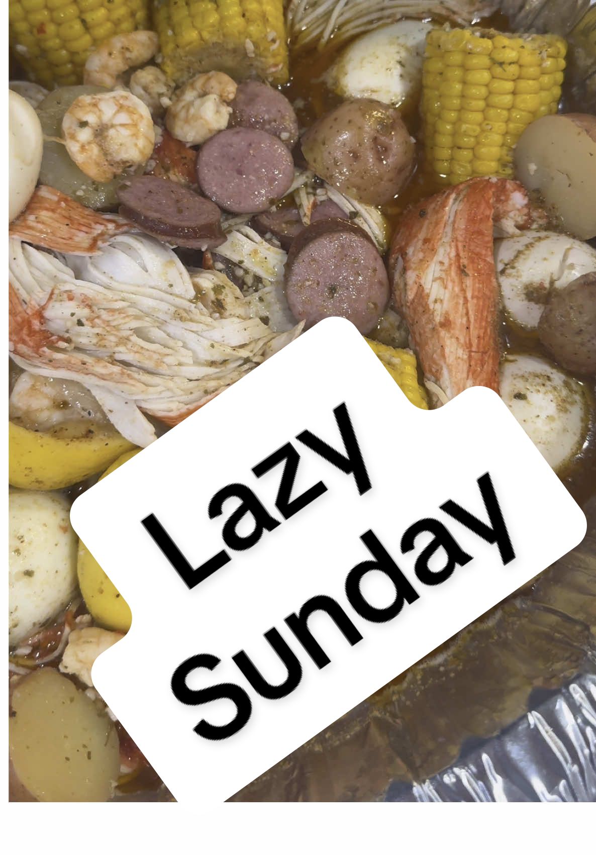 Spend Lazy Sunday with us! We were not lazy at all, I’m exhausted! #ditl #dailyvlog #lazysunday #cheatshrimpboil #fyp 