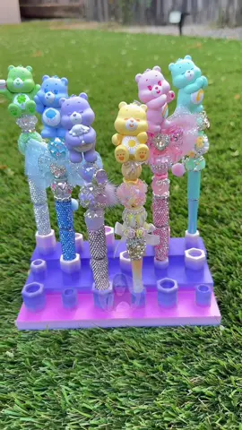 New Care Bears Pens now available!!! dm to claim #beadedpens #carebears #DIY #beadablepens #popmart