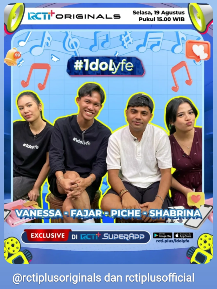 Jangan lupa tonton Idolify hari Selasa, 19 Agustus dan HUT RCTI tgl 22 Agustus karena ada idola kita @PICHE #pichekota #picheverseofficial #picheverse #artis #viral 