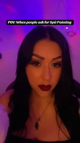 I don’t like spit painting 😖#asmr #spitpainting #fyp #pov #gigi22asmr 