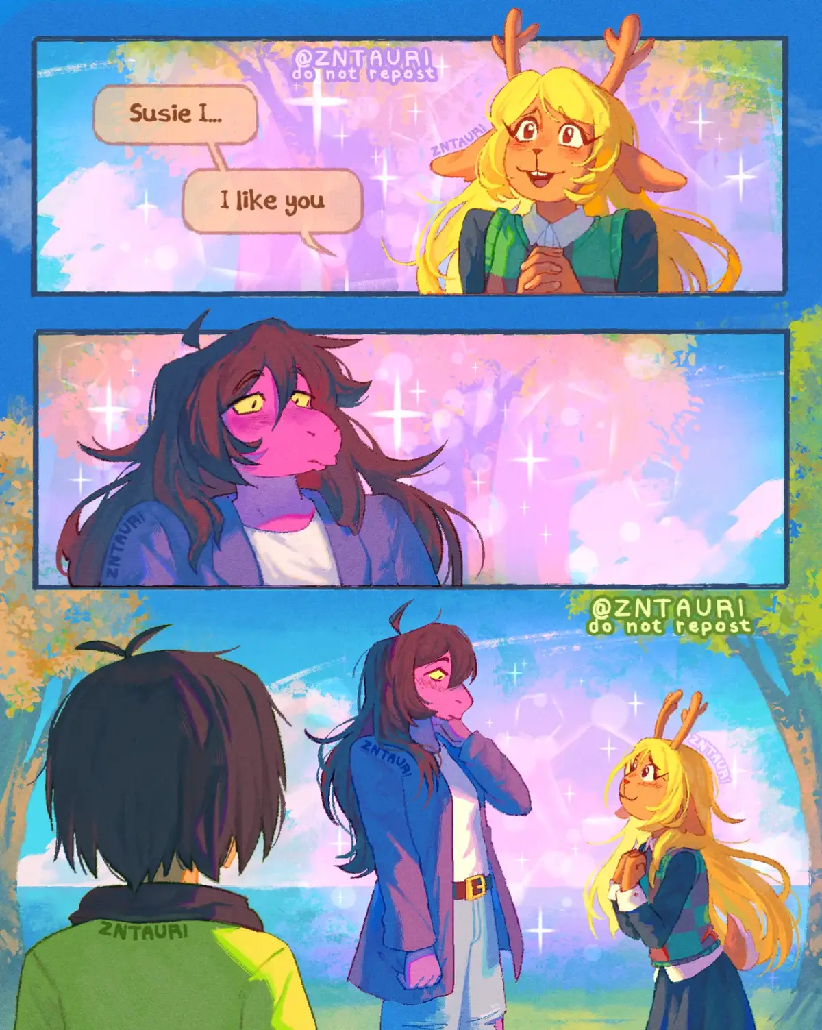 I'm gonna start posting my art and comics cos people keep reposting 😔 #deltarune #comic #deltarunefanart #game #fanart 