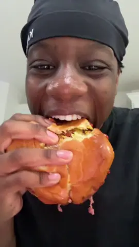 cooking up my triple cheese burger