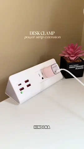 Desk clamp power strip extension! hindi na pakalat kalat and extension outlet ko! 🥹 #deskclampextensionwire #extensionwire #wire #extensionoutlet #powerstrip 
