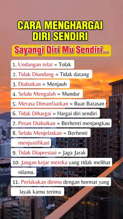ga semua orang yang bisa menghargai kita 