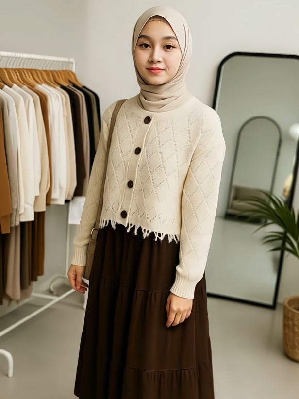 Outfit ala Korean Style yang super chic! ✨ 1 set lengkap: Cardigan Crop Rajut + Dress Bodycon + Tas Bahu 🖤 Bikin look kamu makin kece, simple tapi elegan ✨ Cocok banget buat hangout, ngedate, atau foto OOTD 😍 📌 Harga lagi DISKON besar, jangan sampai kehabisan yaa! 👉 Klik keranjang kuning sekarang 🛒💛 #setelandress #inspirasioutfithijab #ootdhijab #onesetmurah #onesetkekinian 