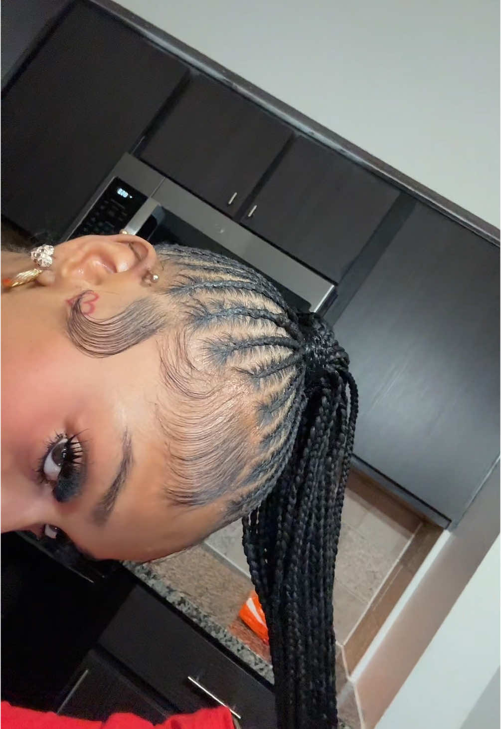 iced ain’t even the worddd IG@ kyraaslayy #fyp #braidedponytail #braidstyles #htxbraider 